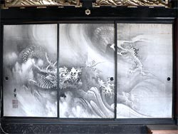 波に龍図